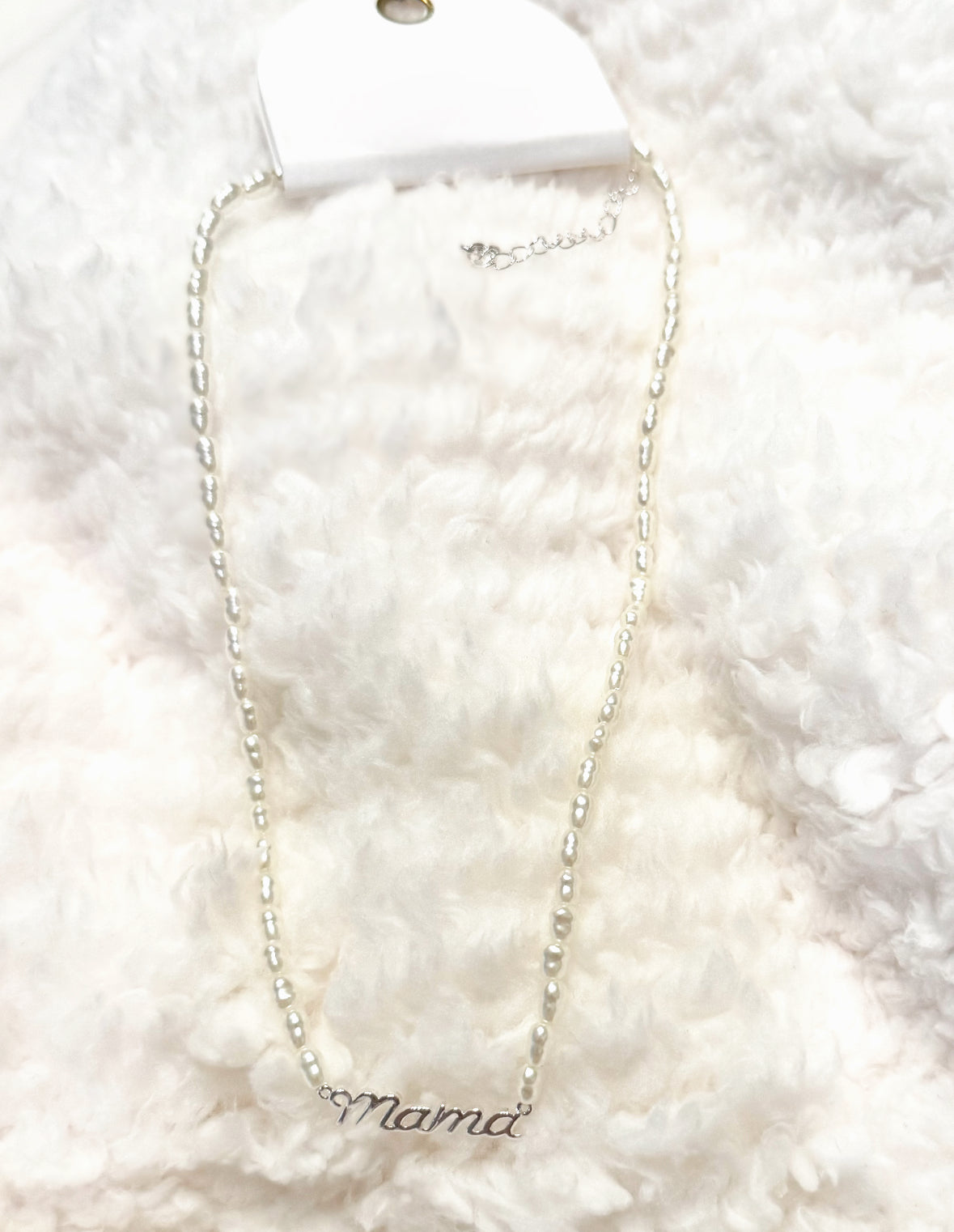 Silver Mama Pearl Necklace