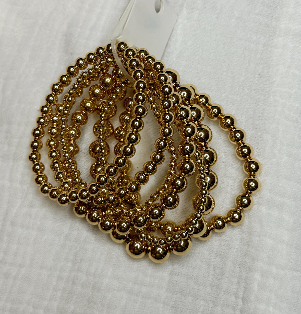 Gold Stretch Bracelet Stack