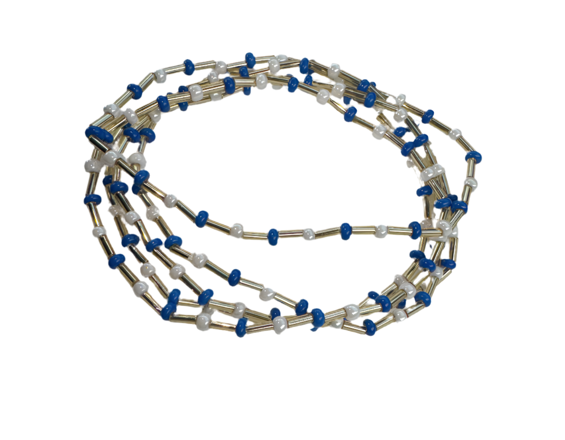 Blue & Gold Beaded Stack