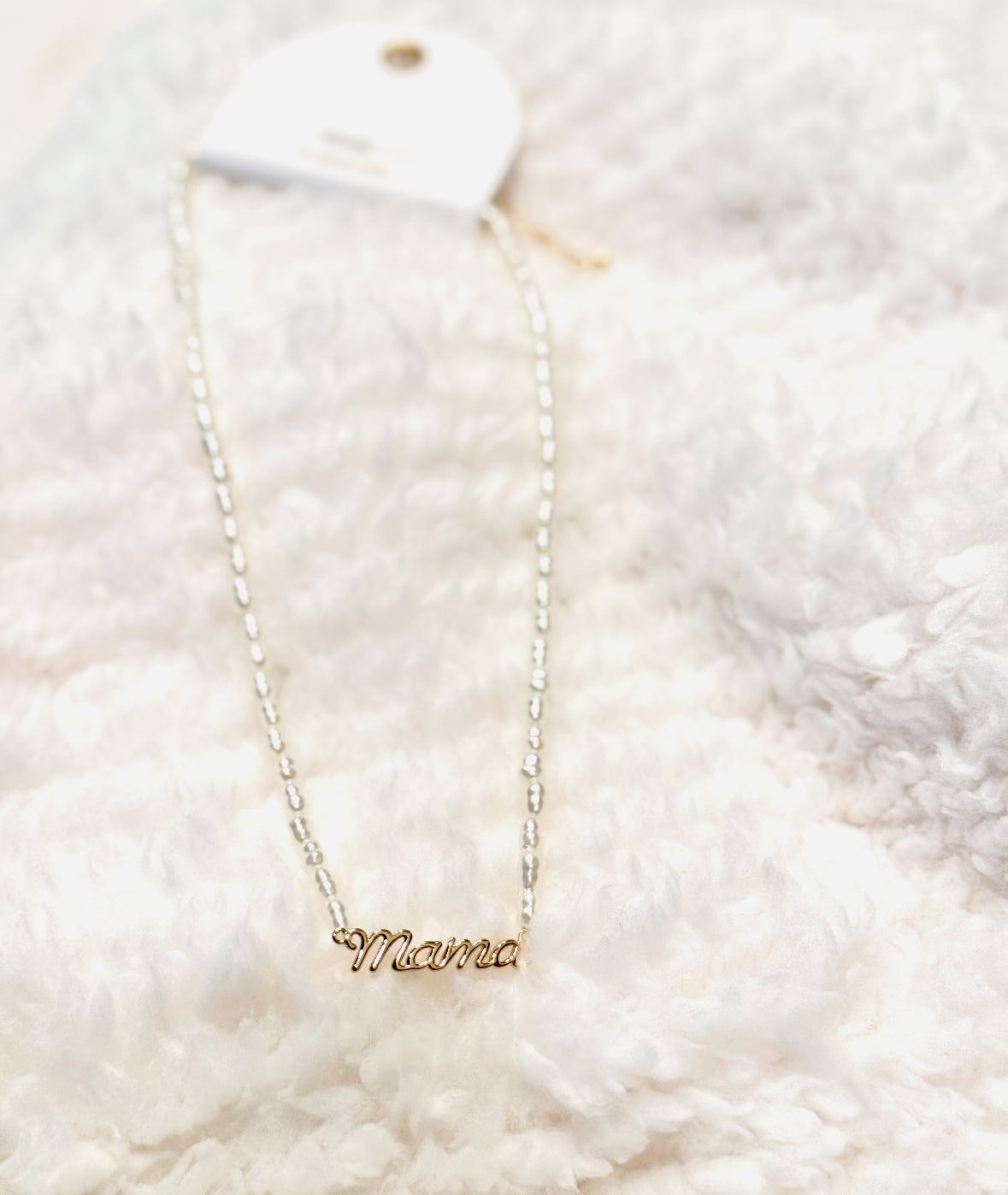 Gold Mama Pearl Necklace