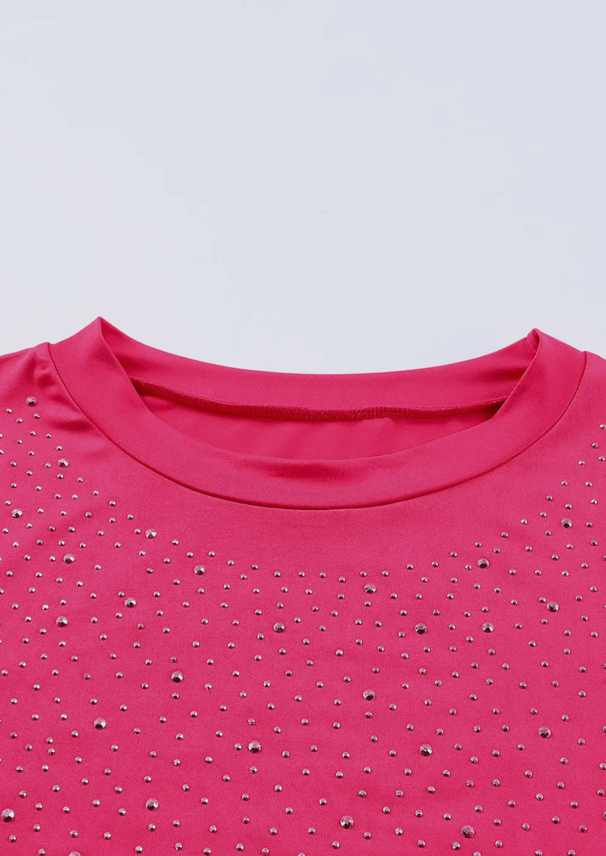 Hot Pink Rhinestone Bodysuit