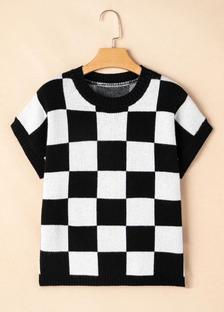 Color Block Knitted Top