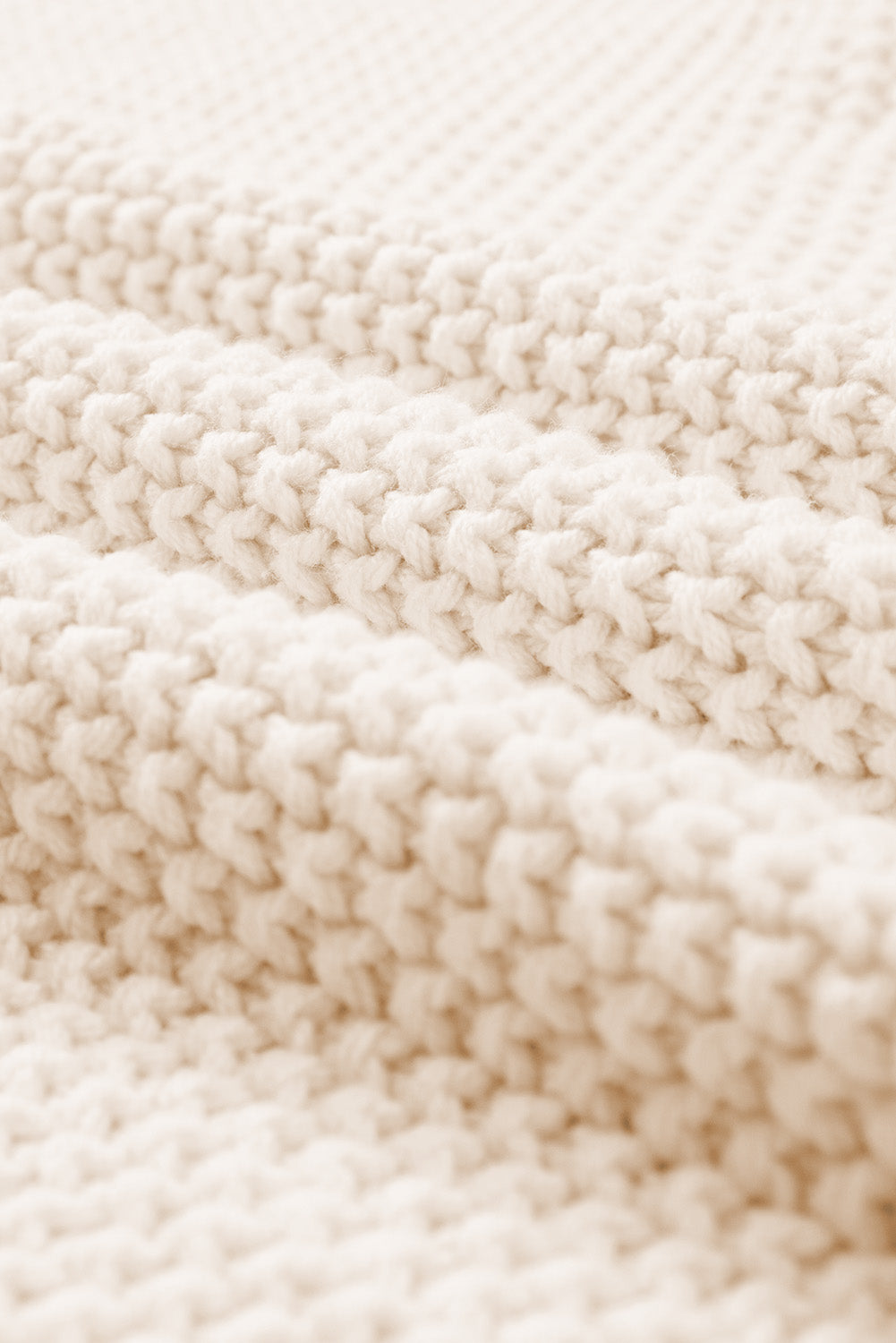 Mock Neck Knitted Dolman Top