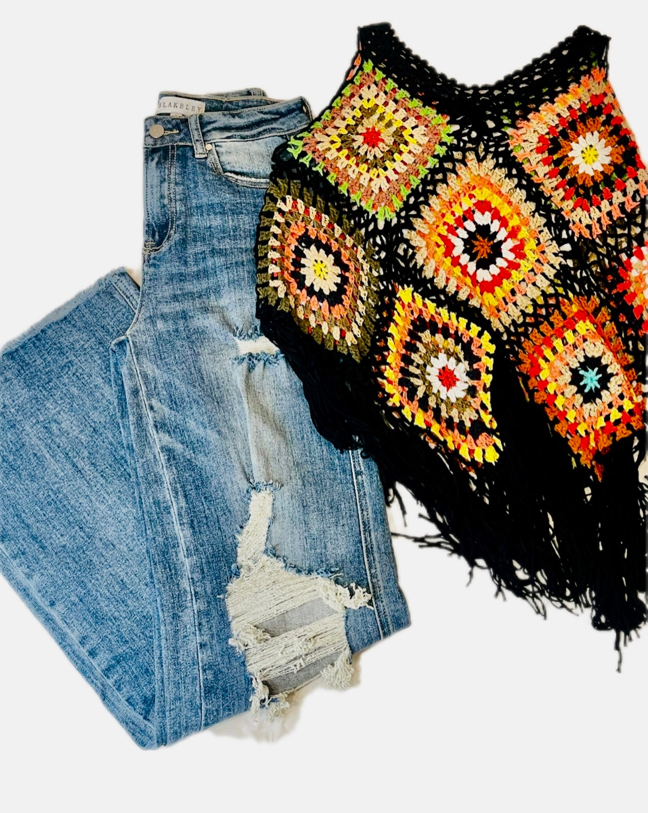 Black Gypsy Crochet Top