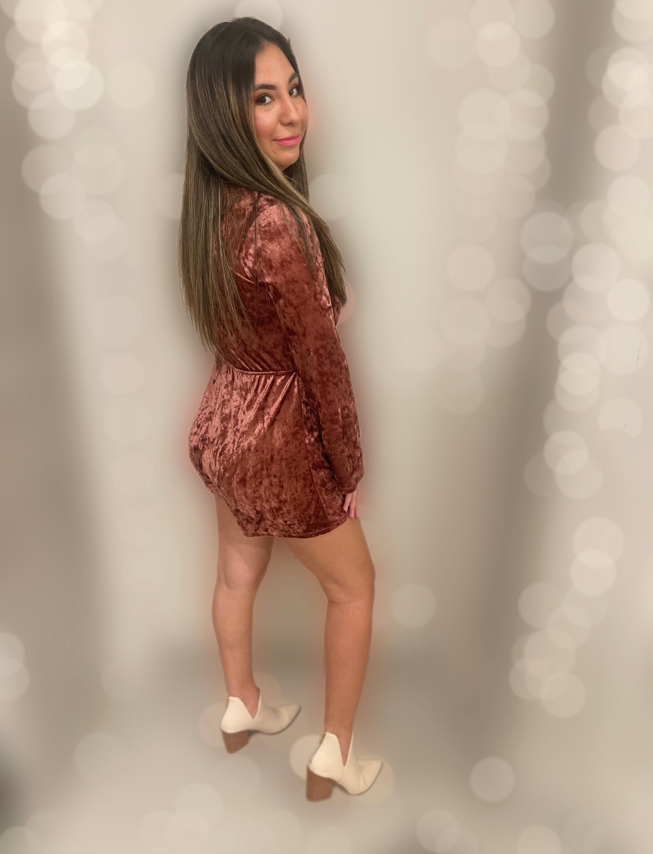 Crushed Velvet Romper