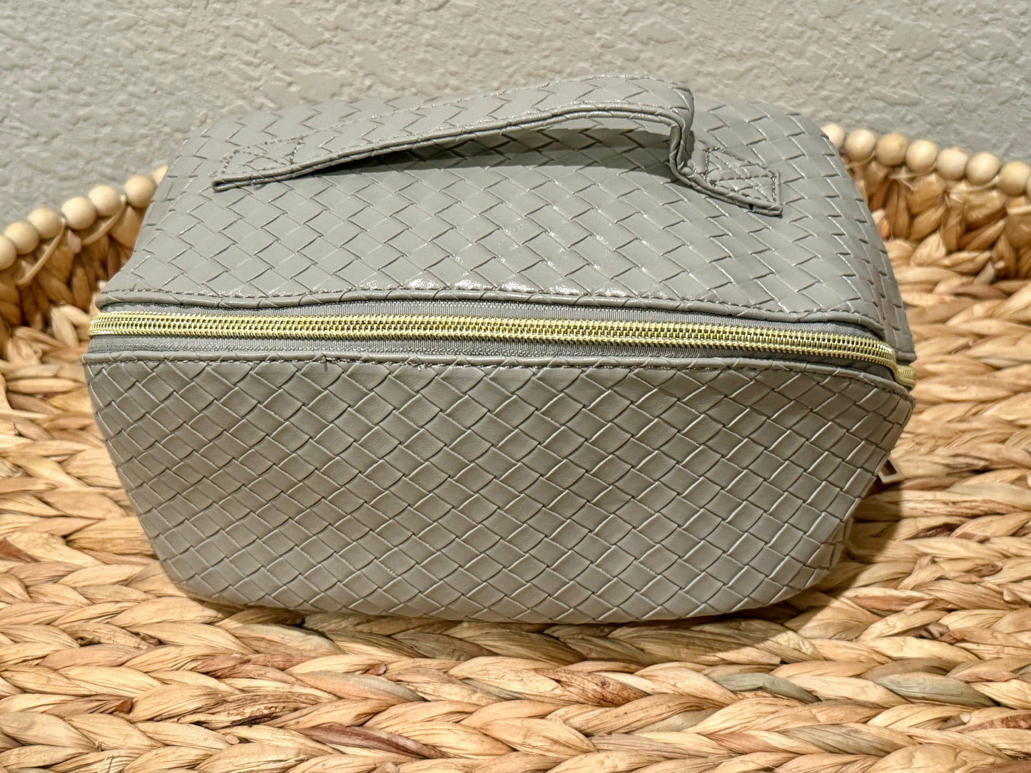 Woven Grey Travel Bag