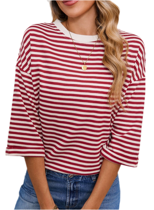 Striped Backless Tee