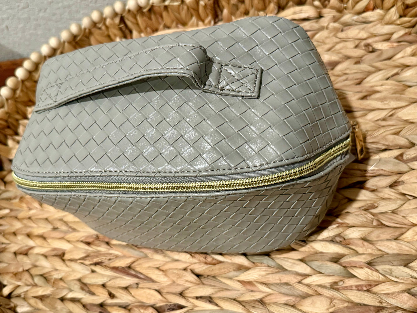 Woven Grey Travel Bag