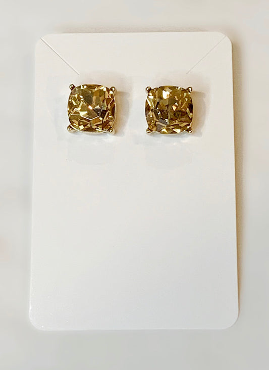 Oversized Gold Stud Earrings