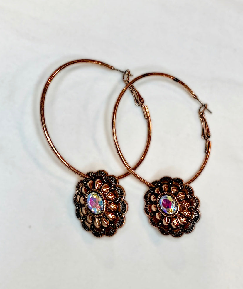 The Bronze Hoop Earrings