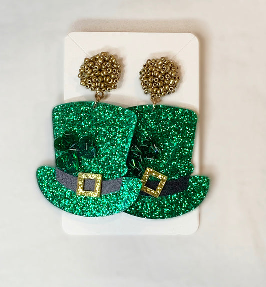 St. Patty's Day Hat Earrings