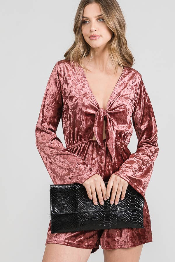 Crushed Velvet Romper